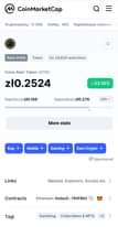 Może być zdjęciem przedstawiającym tekst „.oMarketCap Kryptowaluty: 11 559 Giełdy: 405 Kapitalizacja rynkowa: Rank #494 Token On 24,620 watchlists Cena Atari Token (ATRI) zło.2524 33.16% Najniższa:zło.188 Najwyższa:zło.276 24h More stats Kup Giełda Gaming Earn Crypto Sponsored Links Website, Explorers, Socials etc. Contracts Ethereum: OxdacD...780FB62 Tagi Gambling Collectibles NFTs +2”